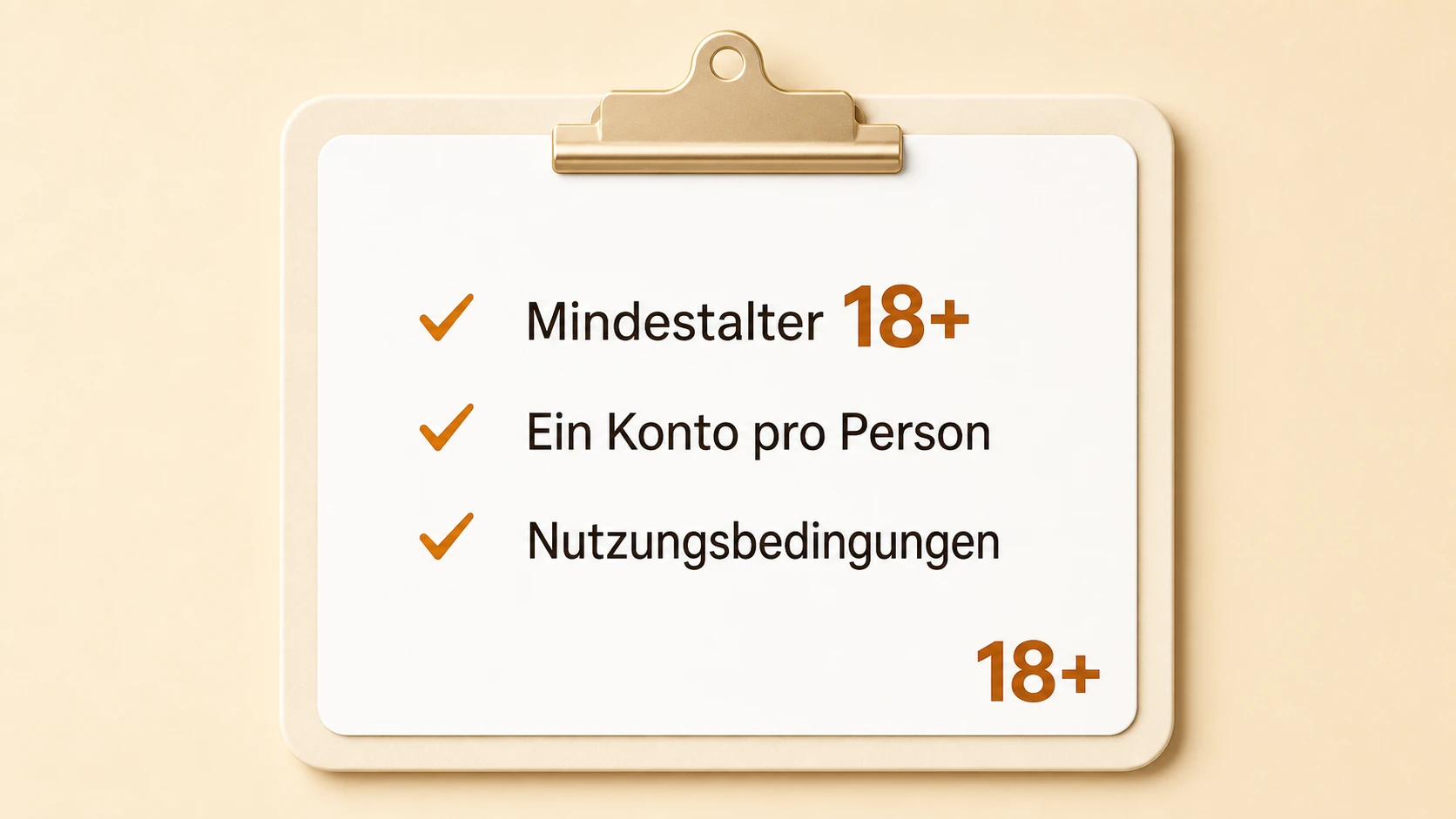 Voraussetzungen vor der Registrierung